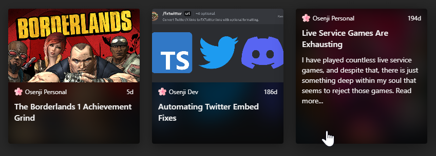 This blog on fluent reader but with RSS feed fixes